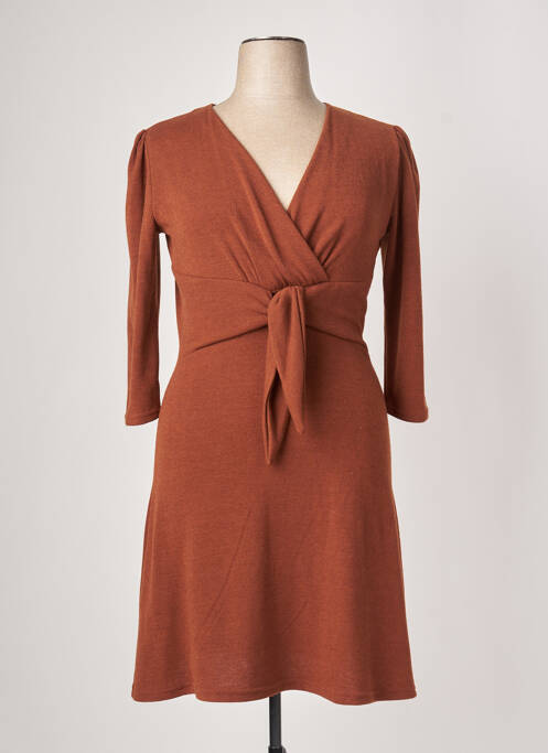 Rochie midi maro LONKEL femeie