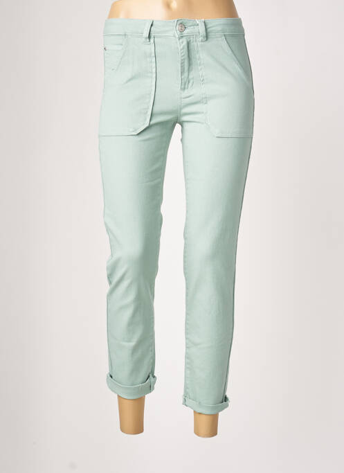 Blugi cu croială slim verde C'EST BEAU LA VIE femeie