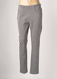 Pantalon slim talie elastică talie înaltă gri DIANE LAURY femme