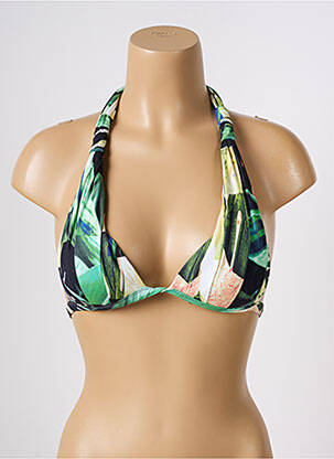 Sutien de costum de baie elasticitate top sutien push-up verde ESCALE À BAHIA femeie