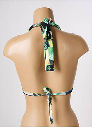 Sutien de costum de baie elasticitate top sutien push-up verde ESCALE À BAHIA femeie