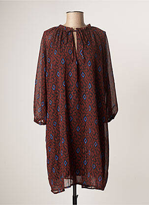 Rochie midi maro RUE DES ABBESSES femeie