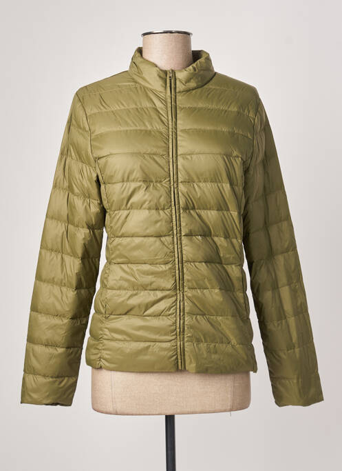 Geacă matlasată buzunare fără glugă verde SPARKZ femme