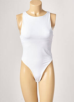Body guler rotund fără mâneci alb MISS SELFRIDGE femeie