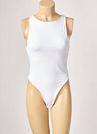 Body guler rotund fără mâneci alb MISS SELFRIDGE femme