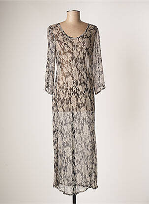 Rochie lungă negru MASAI femeie