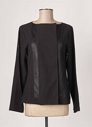 Jachete casual guler rotund negru KOKOMARINA femeie
