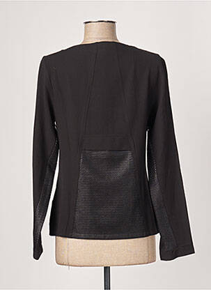 Jachete casual guler rotund negru KOKOMARINA femeie
