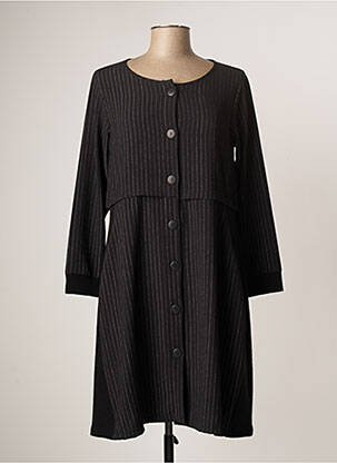 Rochie midi mâneci lungi mâneci lungi negru G!OZE femeie