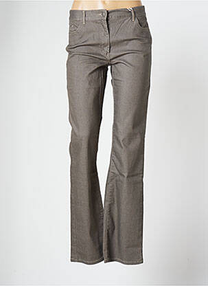 Pantalon slim elasticitate mărime normală maro JENSEN femeie