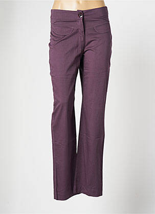 Pantalon chino închidere cu fermoar sub clapetă cu nasturi mărime normală violet ALL BEAUTIFUL femeie