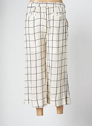 Pantalon 7/8 talie elastică bej RHUM RAISIN femeie