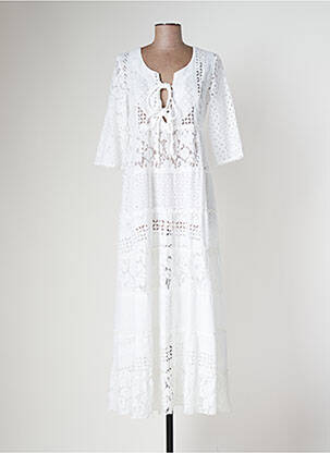 Rochie lungă alb BETTIB femeie