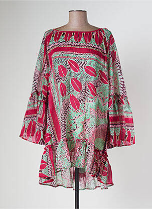 Tunică mâneci lungi roz BETTIB femeie