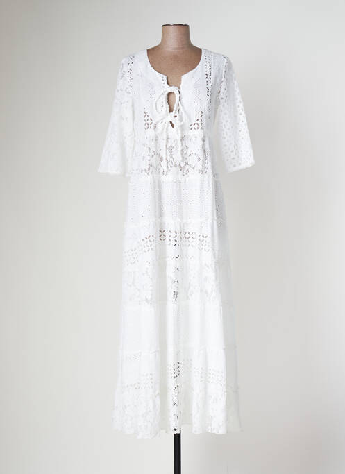 Rochie lungă alb BETTIB femeie