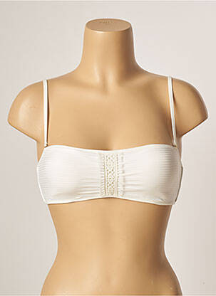 Sutien de costum de baie elasticitate top bentiță alb ANDRES SARDA femeie
