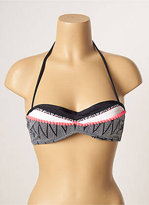 Sutien de costum de baie elasticitate top bentiță negru HISTOIRE DE PLAGE femeie