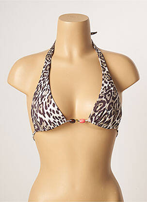 Sutien de costum de baie elasticitate top triunghiuri bej ANDRES SARDA femeie