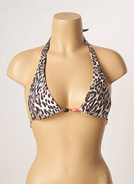 Sutien de costum de baie elasticitate top triunghiuri bej ANDRES SARDA femeie