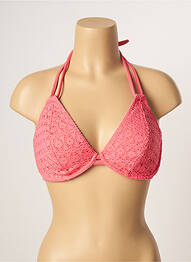 Sutien de costum de baie elasticitate sutien cupe întregi cu decolteu înalt roz FREYA femme