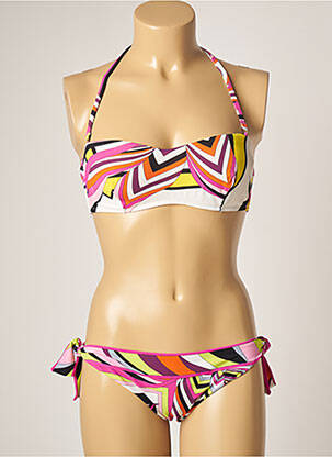 Costum de baie din două piese roz DOMANI femeie