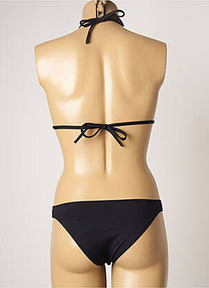 Costum de baie din două piese elasticitate top triunghiuri negru D NU D femeie