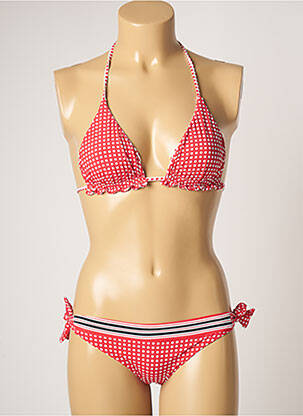 Costum de baie din două piese roșu DOMANI femeie