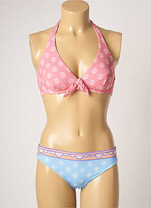 Costum de baie din două piese roz DOMANI femeie