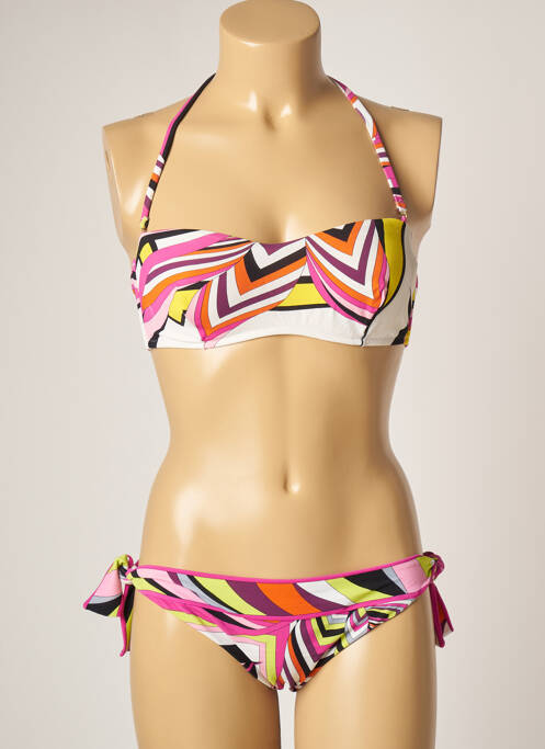 Costum de baie din două piese roz DOMANI femeie