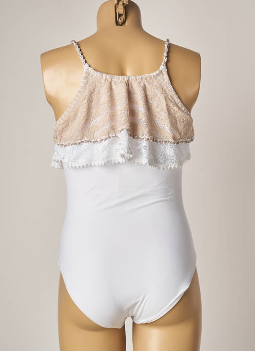 Costum de baie dintr-o singură piesă alb BETTIB femeie