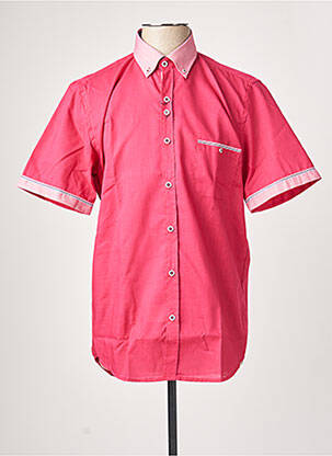 Cămașă cu mâneci scurte roz DARIO BELTRAN bărbat