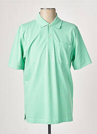 Polo elasticitate mâneci scurte verde KITARO homme