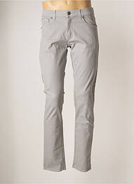 Pantalon slim elasticitate mărime normală gri LCDN homme