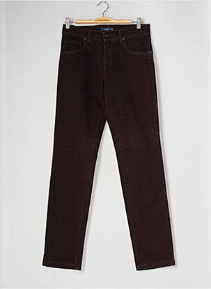Pantalon slim țesătură catifea mărime normală maro LCDN bărbat