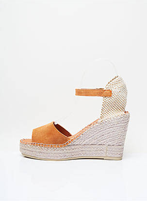 Espadrile închidere cu buclă(e) toc de 7 la 9 cm portocaliu LA MAISON DE L'ESPADRILLE femeie