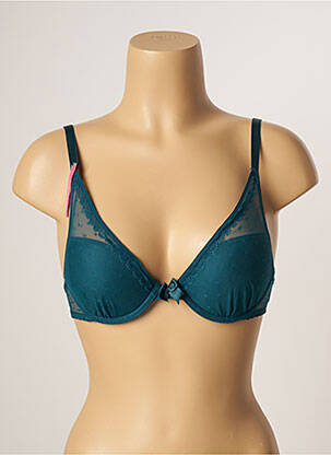 Sutien efect material satinat top sutien push-up verde PASSIONATA femeie