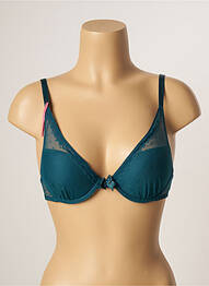 Sutien efect material satinat top sutien push-up verde PASSIONATA femme