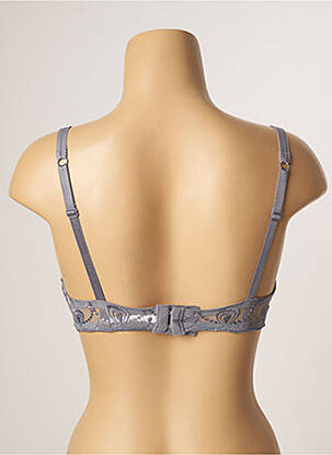 Sutien efect material satinat top sutien push-up gri PASSIONATA femeie