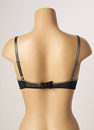 Sutien efect material satinat top sutien push-up negru PASSIONATA femeie