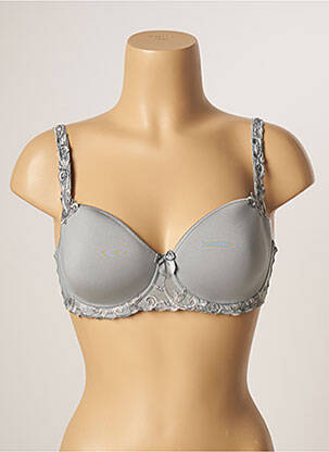 Sutien efect material satinat top sutien modelat gri SIMONE PERELE femeie