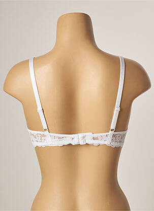 Sutien efect material satinat top sutien modelat alb PASSIONATA femeie