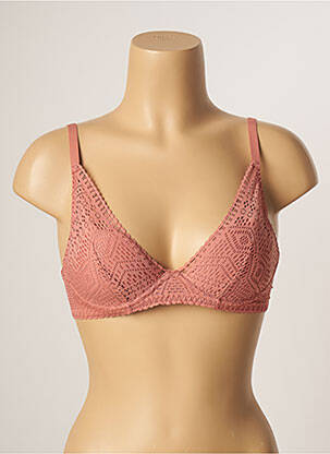 Sutien efect material satinat top sutien modelat roz PASSIONATA femeie