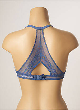 Sutien efect material satinat top sutien modelat albastru PASSIONATA femeie