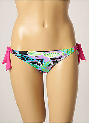 Chiloți de baie imprimeu fantezie bikini violet CHERRY BEACH femeie