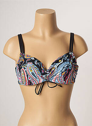 Sutien de costum de baie elasticitate negru BELCOR femeie