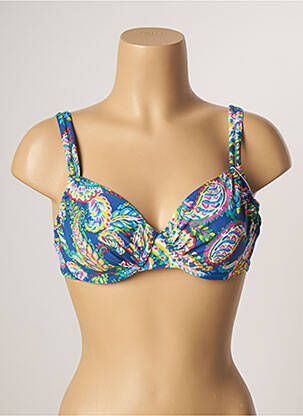 Sutien de costum de baie elasticitate albastru BELCOR femeie