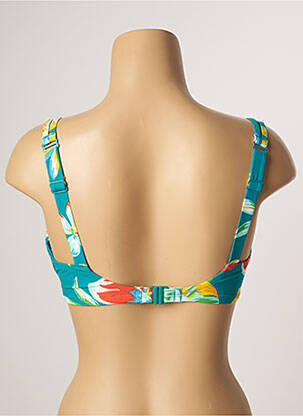 Sutien de costum de baie elasticitate sutien cupe întregi cu decolteu înalt verde BELCOR femeie