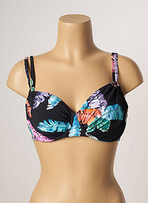 Sutien de costum de baie elasticitate negru BELCOR femeie