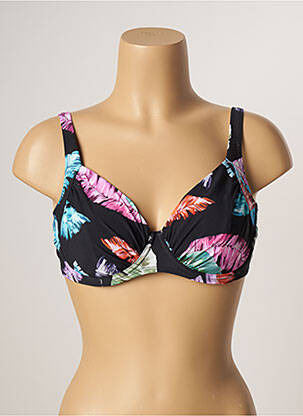 Sutien de costum de baie elasticitate negru BELCOR femeie