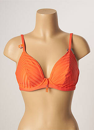 Sutien de costum de baie elasticitate sutien cupe întregi cu decolteu înalt portocalie CHERRY BEACH femeie